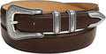 Genuine Full-Grain Cowhide Leather Dress Belt for Men - Tapered