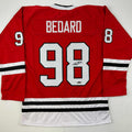 Facsimile Autographed Connor Bedard Chicago Reprint Laser Auto Jersey