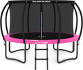8FT to 16FT JUMPZYLLA Trampoline with Enclosure and Ladder - Safe