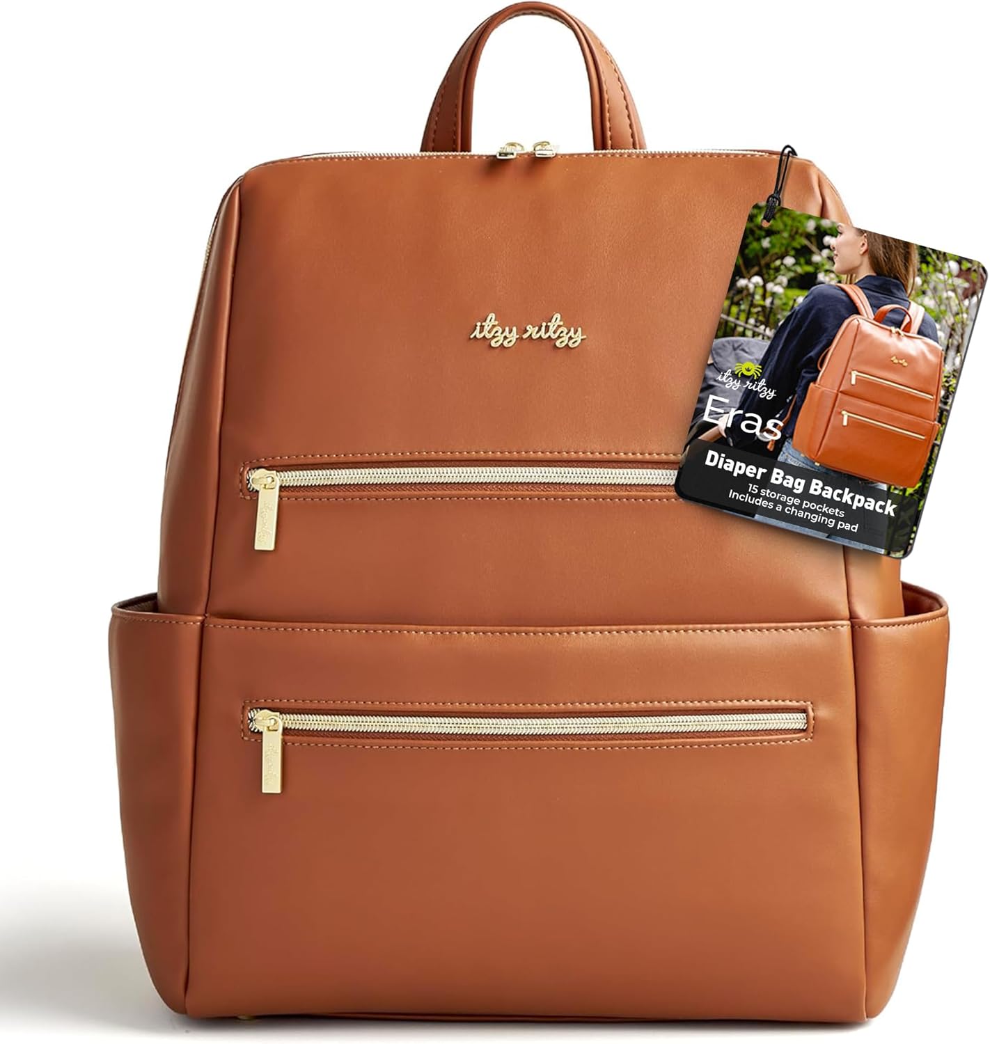 Itzy Ritzy Eras Diaper Bag Backpack with 15 Pockets and Style