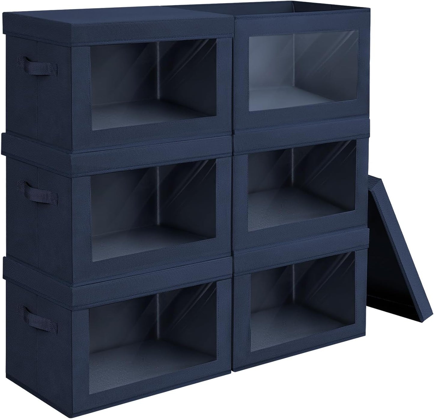 Clothes Organizers and Storage - 6 Pack Large Storage Bins