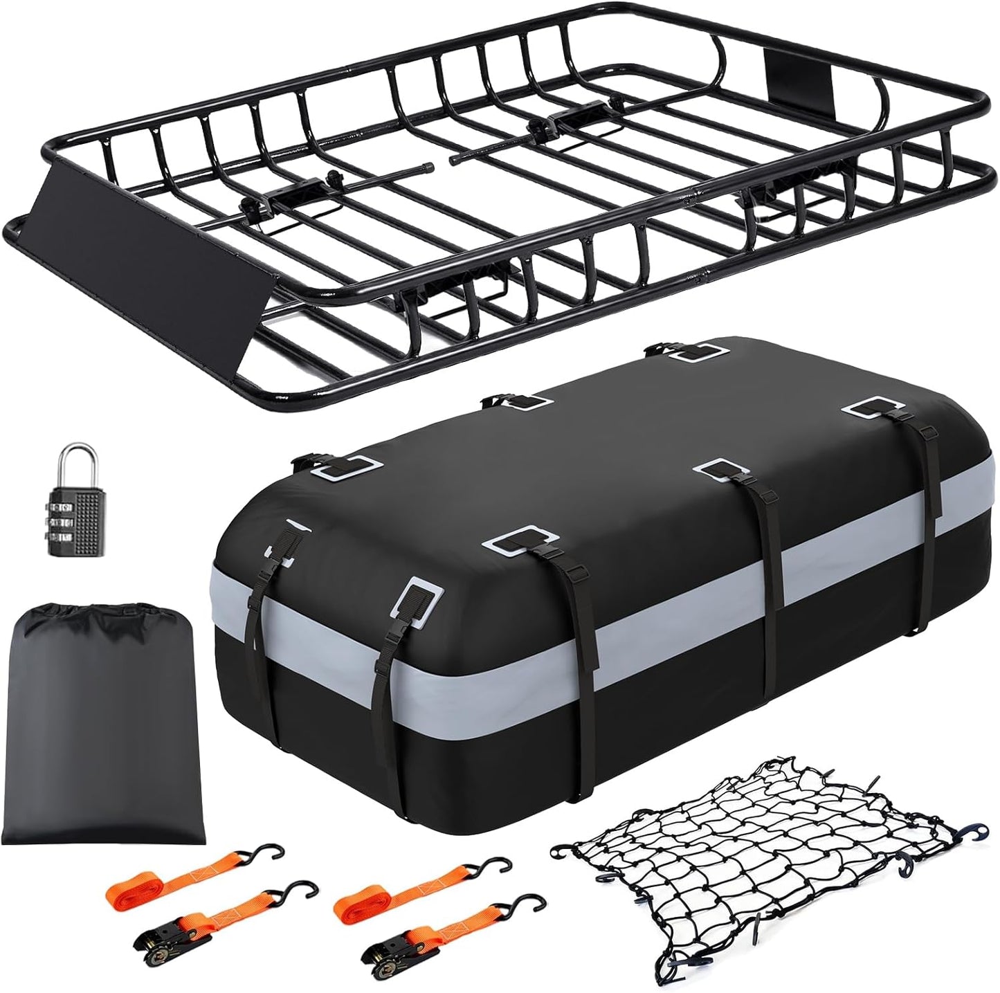 Heavy Duty Universal Rooftop Cargo Carrier for SUVs and Trucks