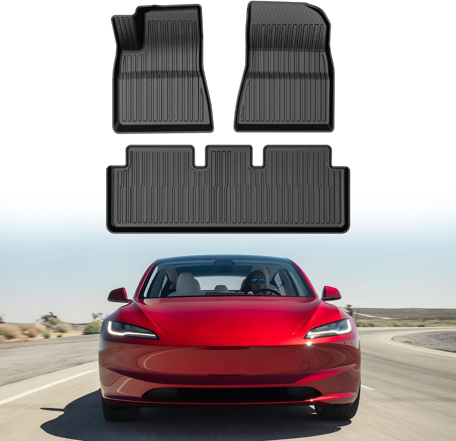 Custom Fit Floor Mats for 2024 2025 2026 Tesla Model 3 Highland