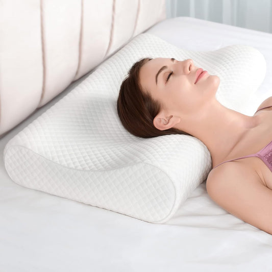 Contour Memory Foam Pillow for Neck Pain Relief and Comfort