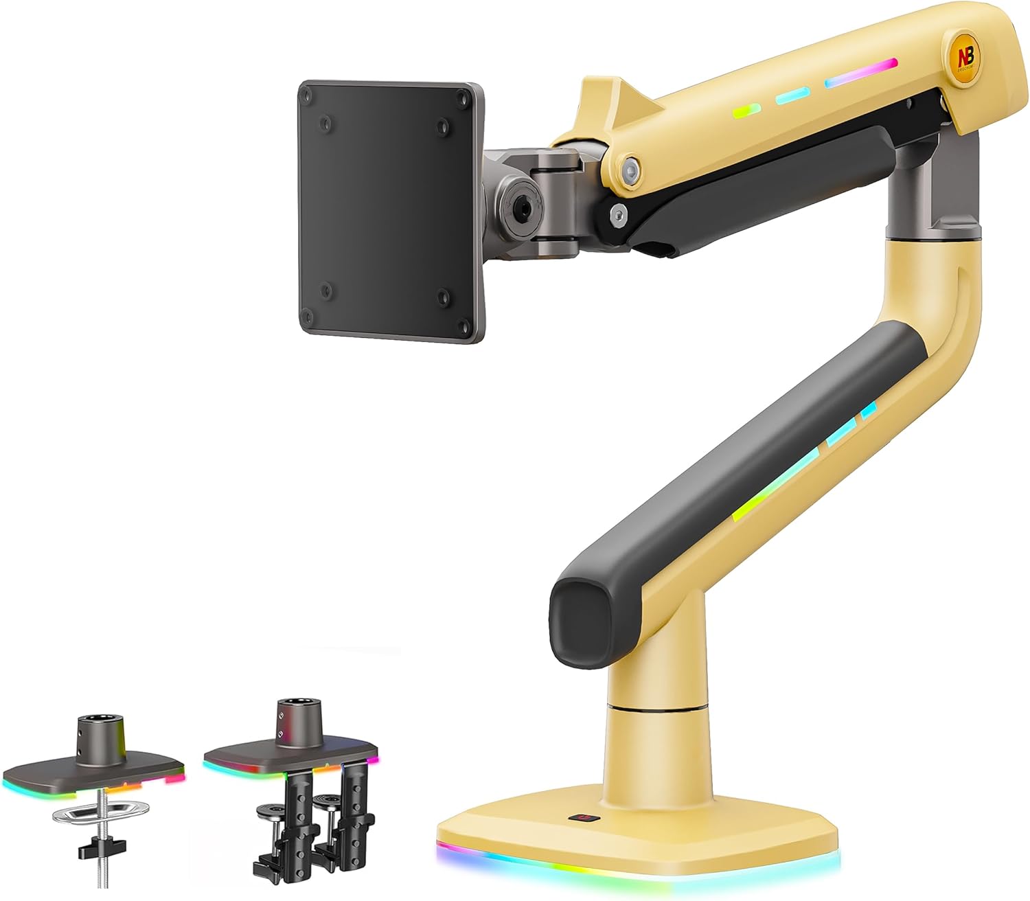 NB Gaming Monitor Arm for 32 to 60 Inches Screens with RGB-Light