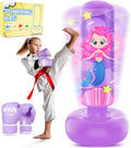 Inflatable Punching Bag for Kids 3 to 12 - 67 in Free-Standing Fun