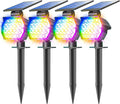 Solar Color Changing Lights Outdoor - 7 Modes RGB Spotlights