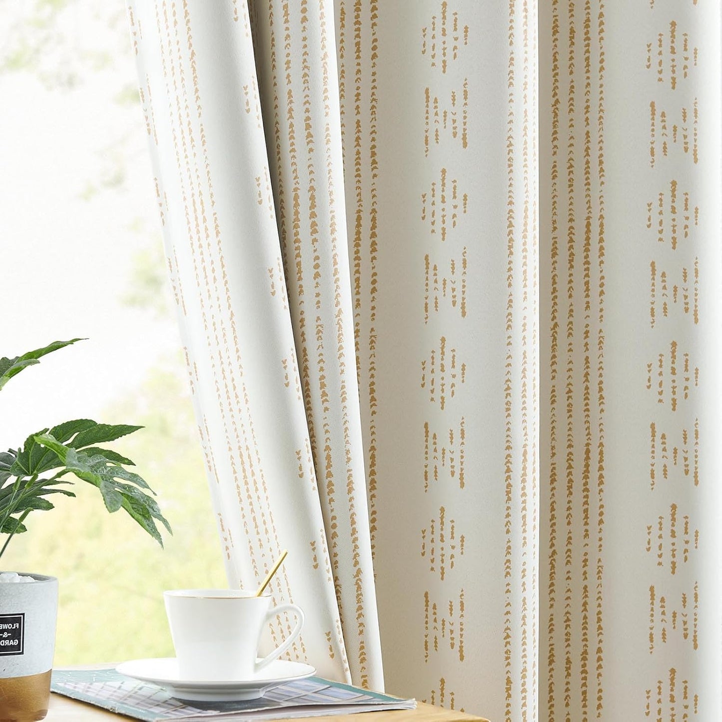 Blackout Boho Curtains for Bedroom Living Room 96 Inch Length