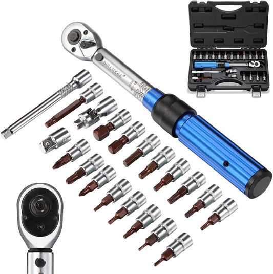 1/4-inch Drive Click Torque Wrench Set for Precision Torque Control
