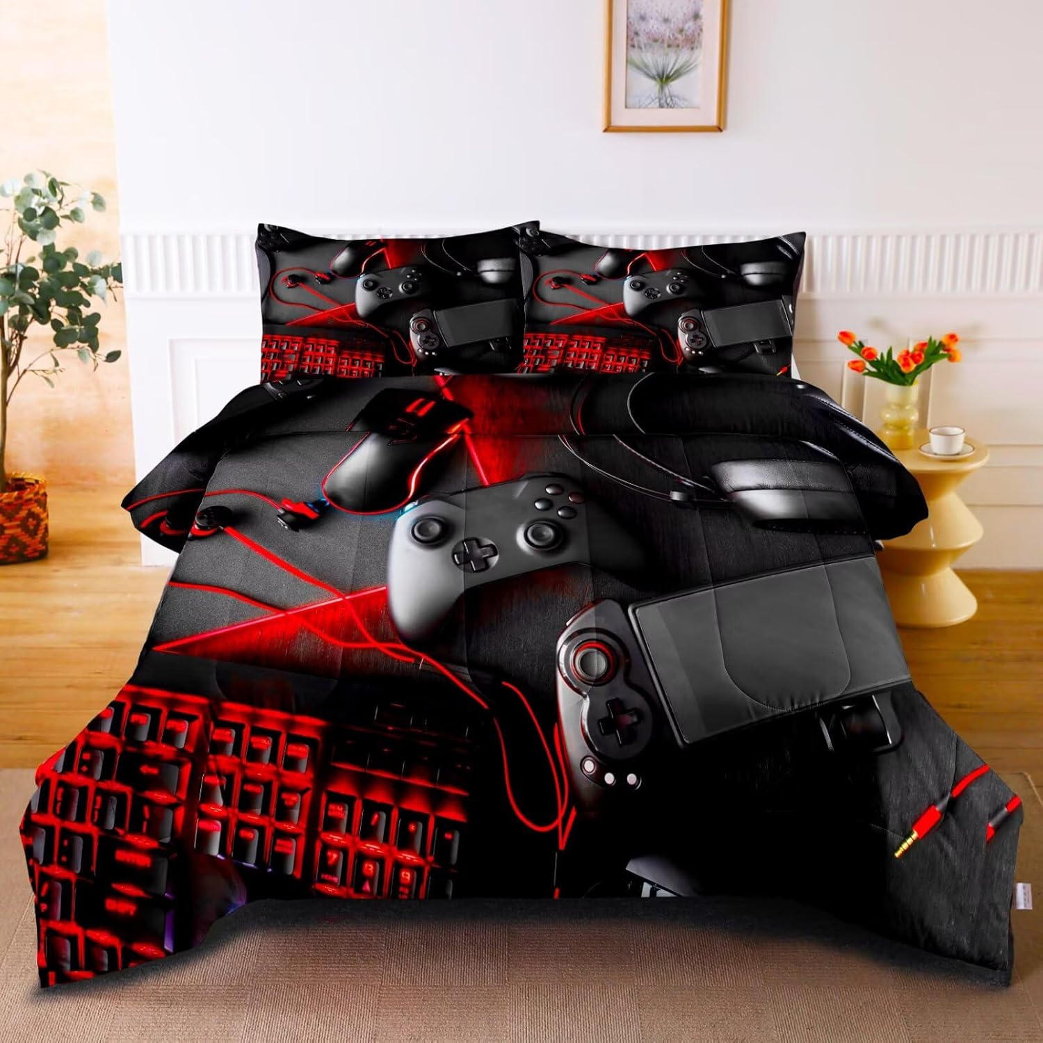 Gaming Comforter Set for Boys Teens - Ultimate Game Bedding