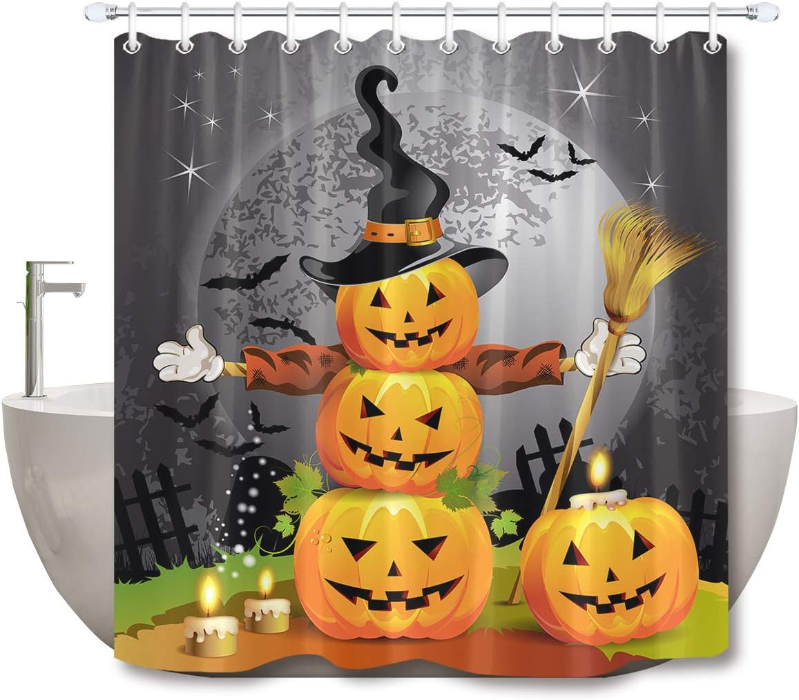 Spooky Halloween Shower Curtain Set