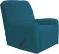 Easy-Going Recliner Stretch Sofa Slipcover 4-Piece - Soft Peacock Blue