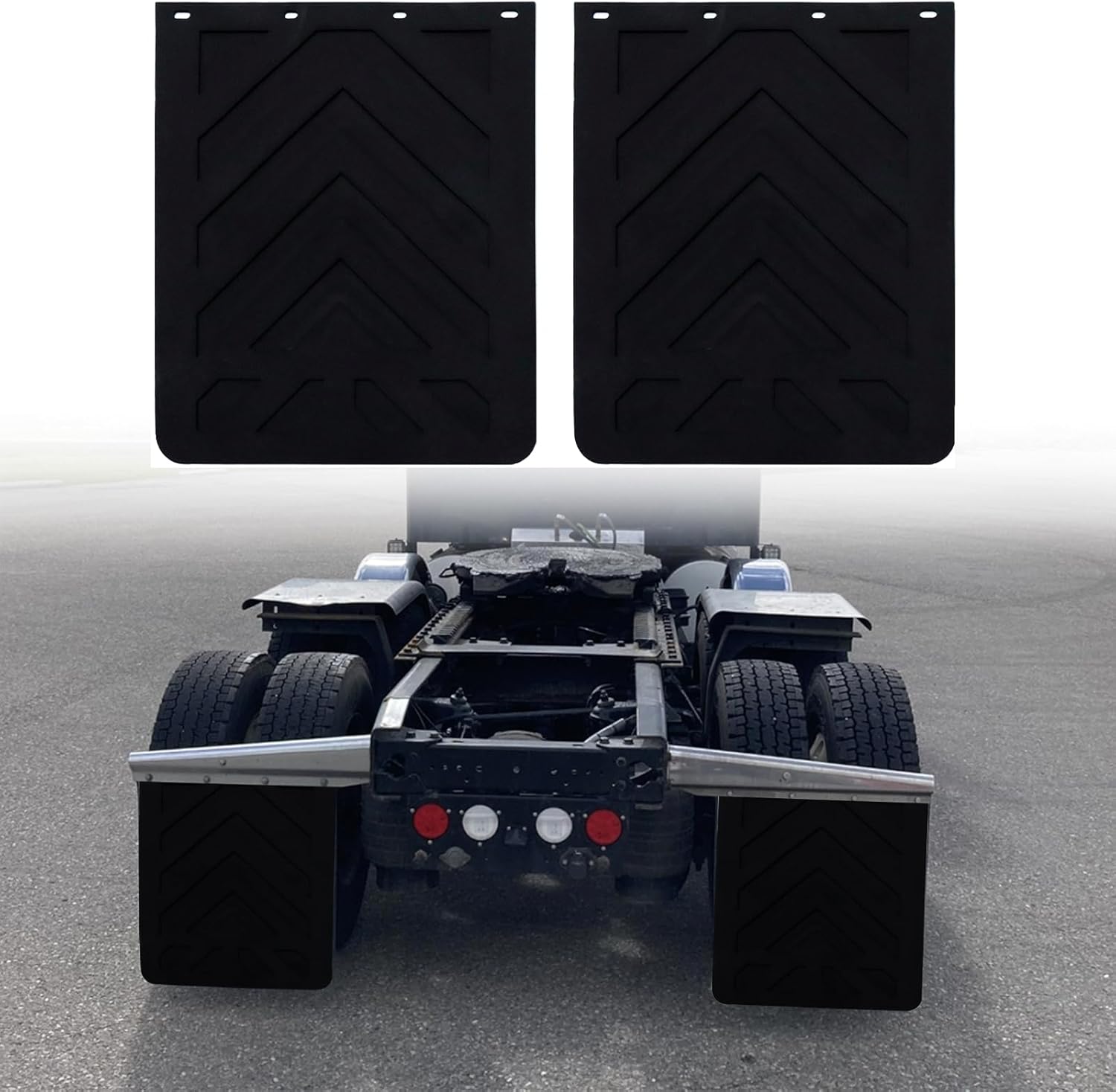 Heavy Duty Rubber Mud Flaps for Semi Trucks - 24 x 30Inch