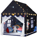 Space Kids Tent Indoor with Mat and Star Lights - Imaginative Play