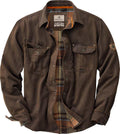 Legendary Whitetails Flannel Lined Waxed Cotton Shirt Jacket - Durable