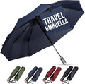 LifeTek Blue Traveler 42 FX1 Travel Umbrella - Compact Windproof
