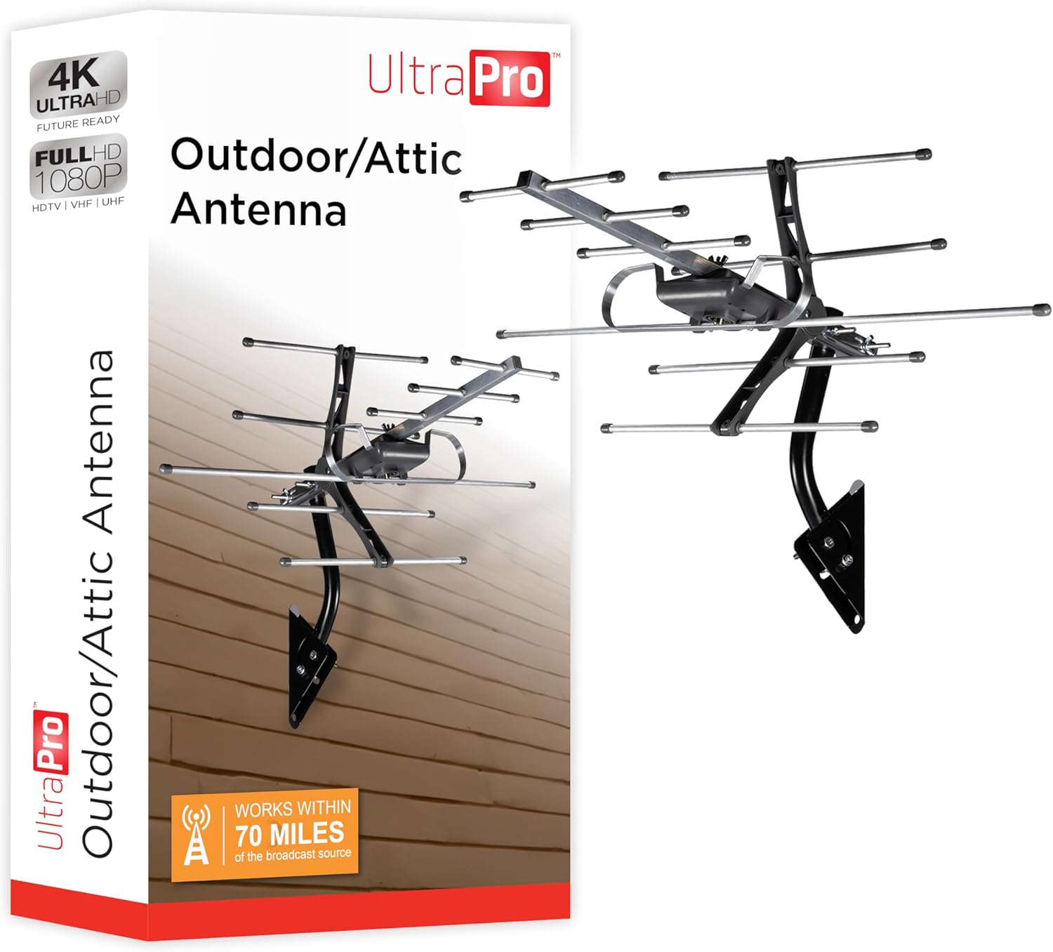 UltraPro Long Range 4K TV Antenna - Weather Resistant