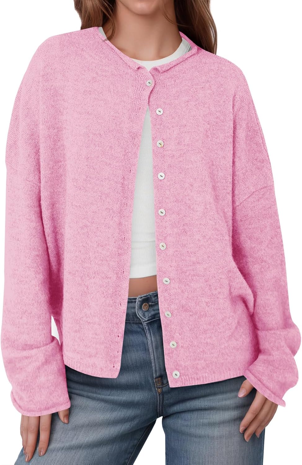 Saodimallsu Womens Button Up Cardigan Sweaters for Fall Style