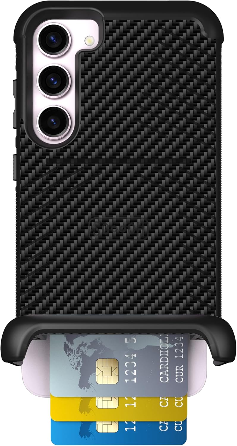 Scooch Galaxy S23+ Plus Case with Card Holder and Kickstand