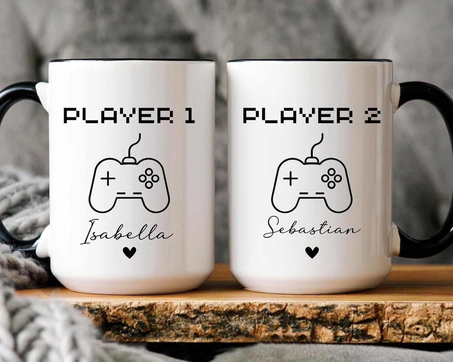 Player 1 Player 2 Gamers Mugs