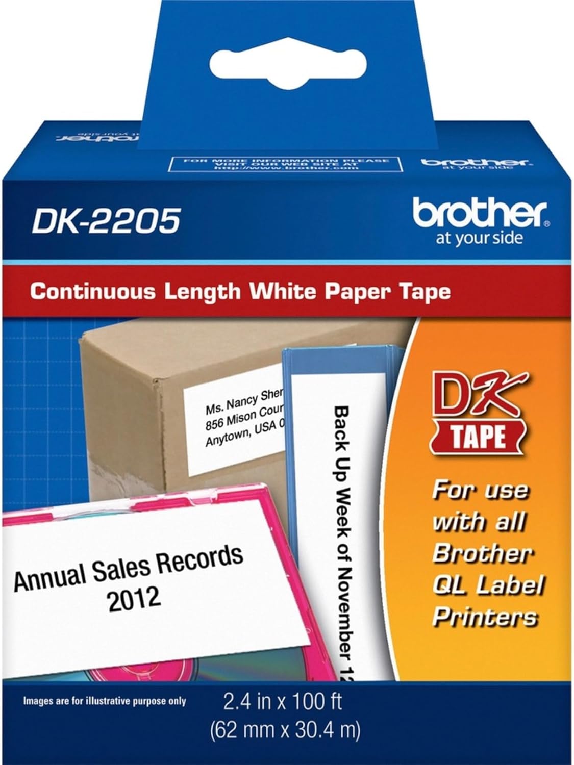 Effortlessly Efficient: Brother DK-2205 Continuous Paper Label Roll