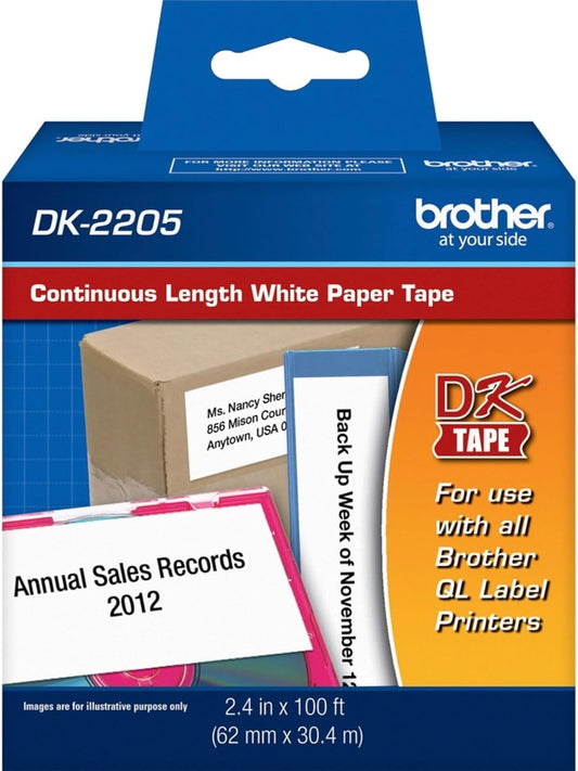 Effortlessly Efficient: Brother DK-2205 Continuous Paper Label Roll