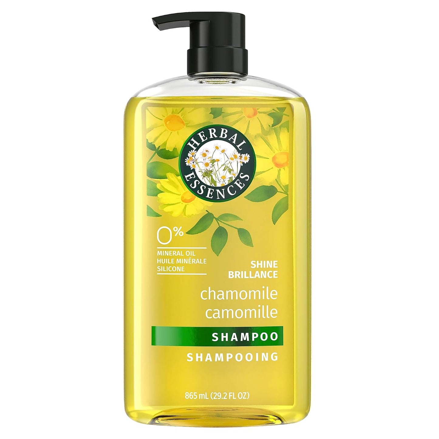 Hair Glowing with Herbal Essences Shine Shampoo