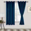 Velvet Blackout Curtains for Bedroom - Soft, Noise Reducing Drapes