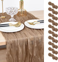 Cheesecloth Table Runner 10 ft Rustic Gauze - Soft Draping Decor