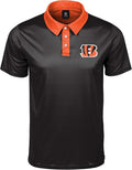 FOCO Men's NFL Team Logo Workday Warrior Polyester Polo Short Sleeve