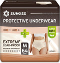 SUNKISS Women Incontinence Underwear Medium, 64 Count - Daytime
