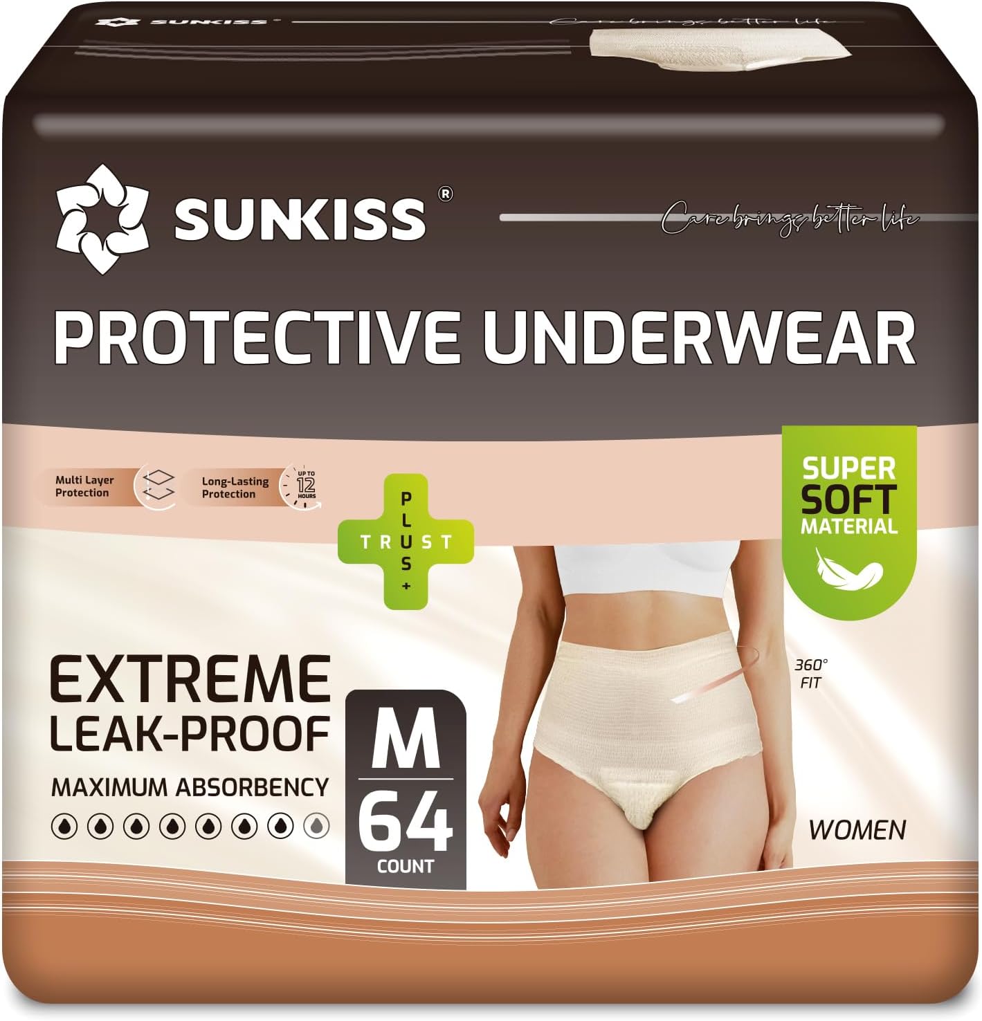 SUNKISS Women Incontinence Underwear for Daytime Comfort