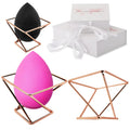 Rose Gold Beauty Sponge Holder - Elegant Vanity Storage
