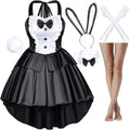 Classic Fancy Bunny Costume Girl Dress Tuxedo Style Set