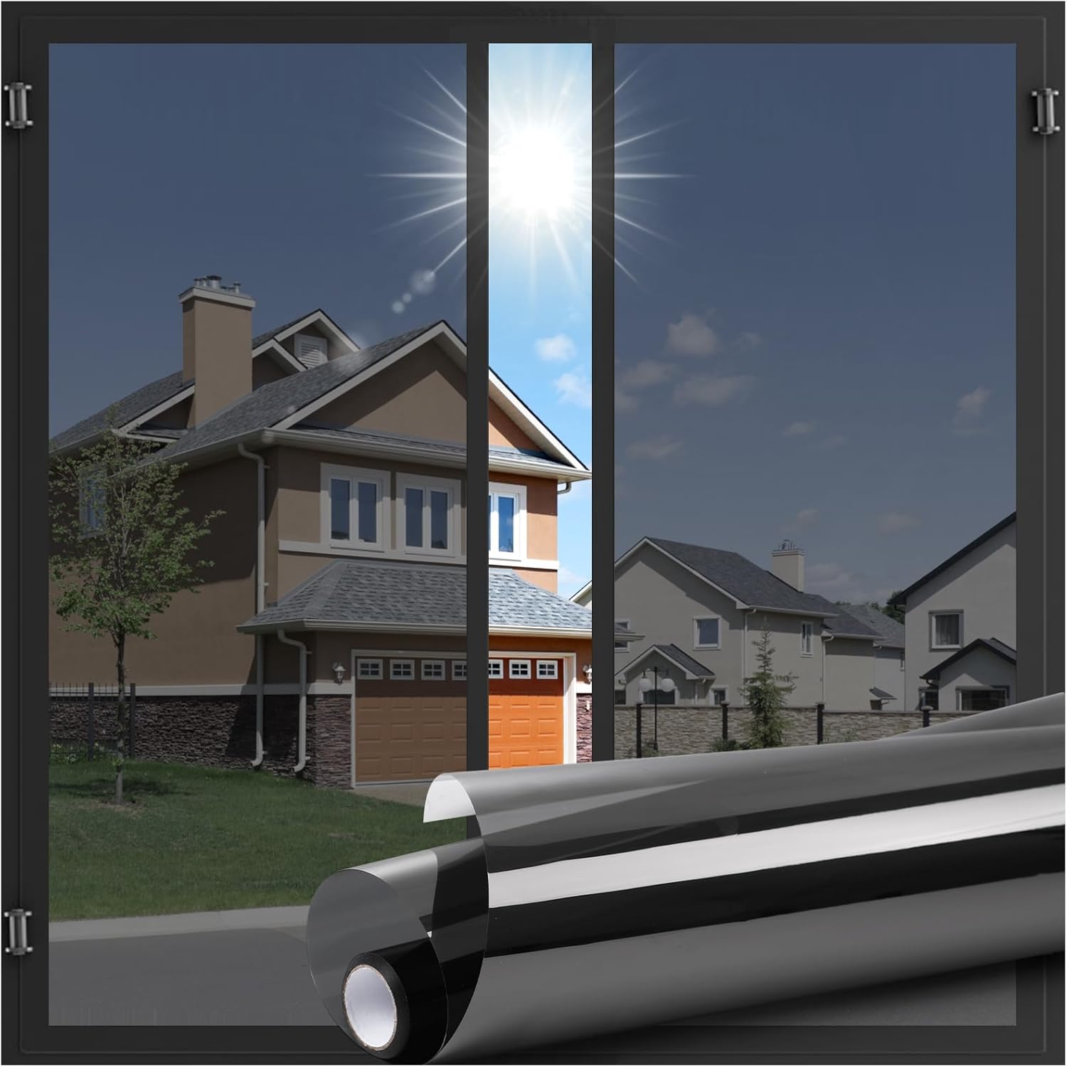 LUTE One Way Window Privacy Film for Home and Office Use