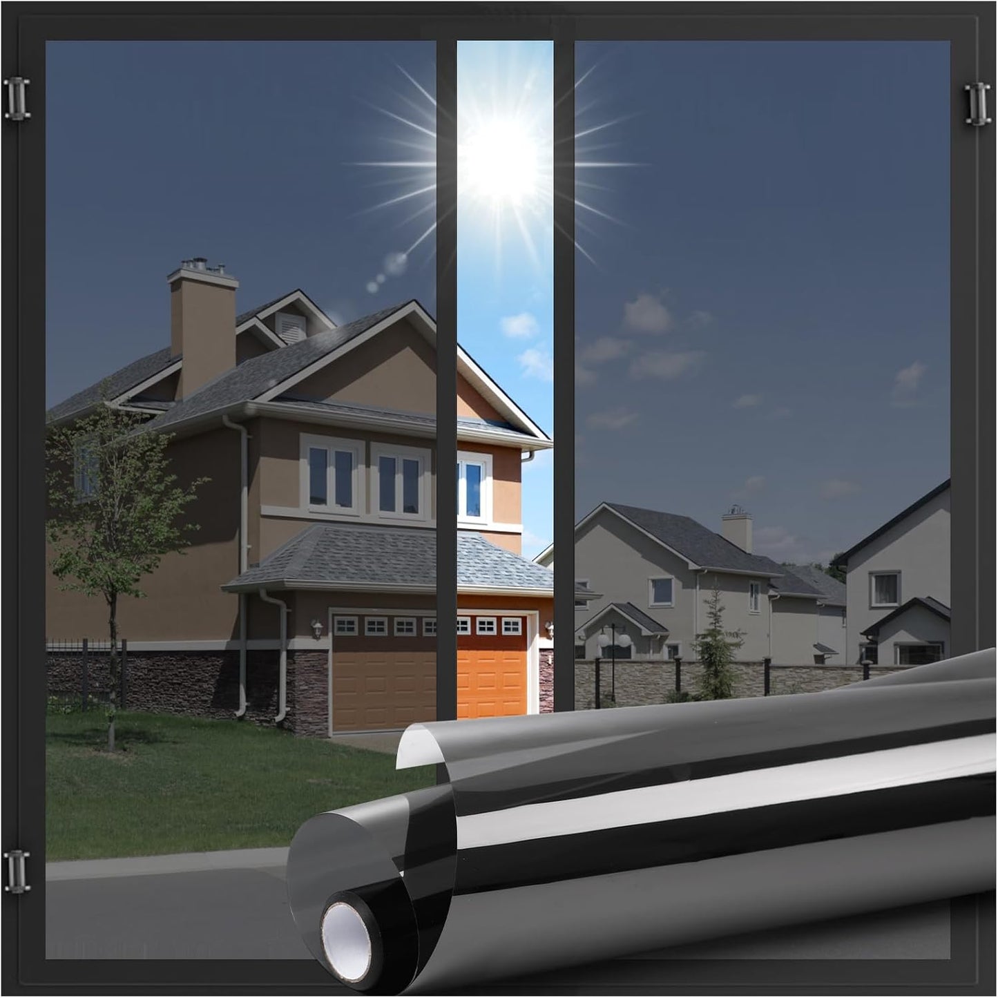 LUTE One Way Window Privacy Film for Home and Office Use