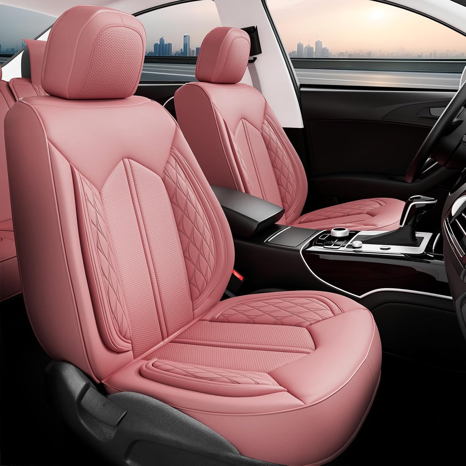 FREESOO Car Seat Covers Full Set for Cars, SUVs, and Trucks