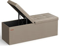 Storage Ottoman Bench with Flipping Lid for Living Room Use