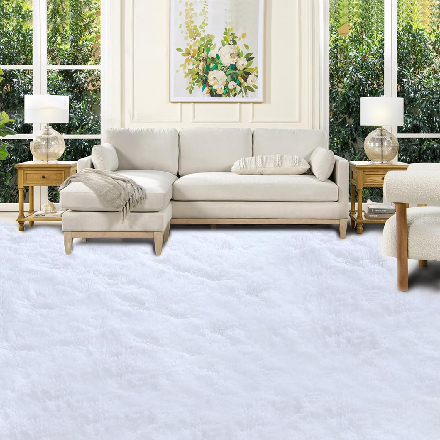 Shag Area Rug 10x14 for Living Room: Soft and Cozy Carpet