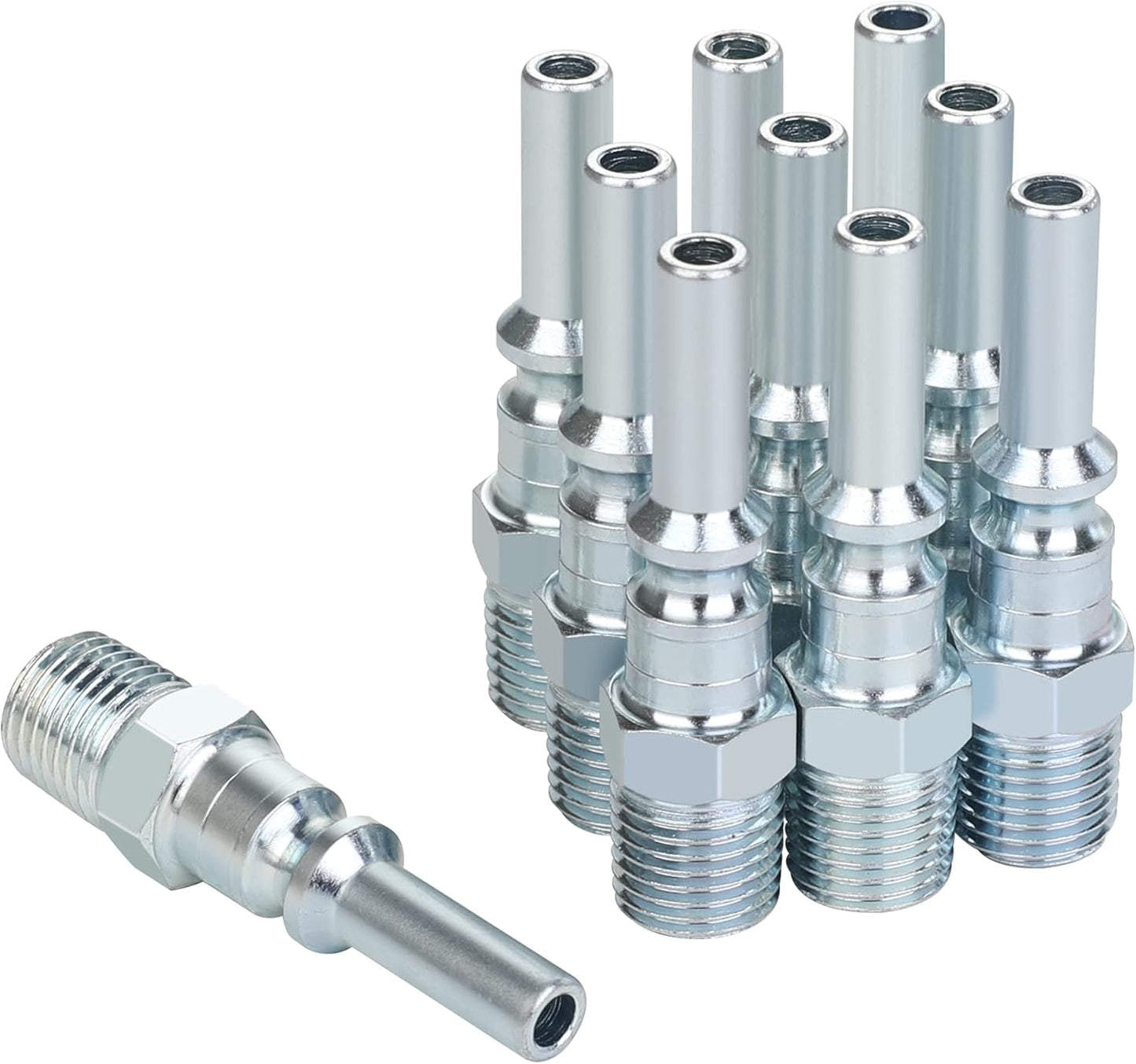 JOROY 10pc Steel Air Hose Fittings Set - 1/4 Size, 300PSI