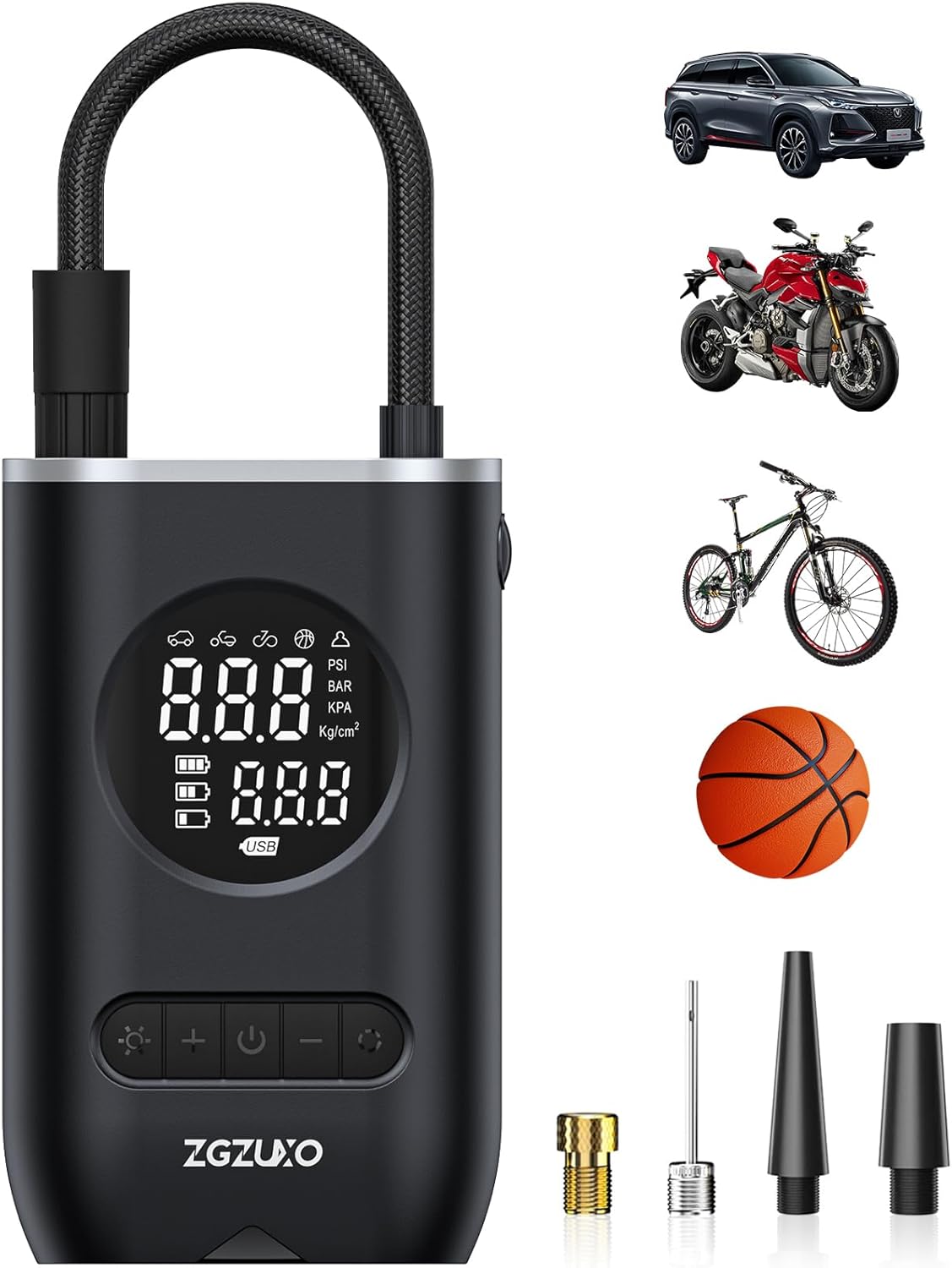 ZGZUXO Portable Air Compressor: Inflate Easily Anywhere!