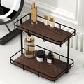 Bathroom Organizer Countertop Perfume and Makeup Shelf - 2 Tier Marble