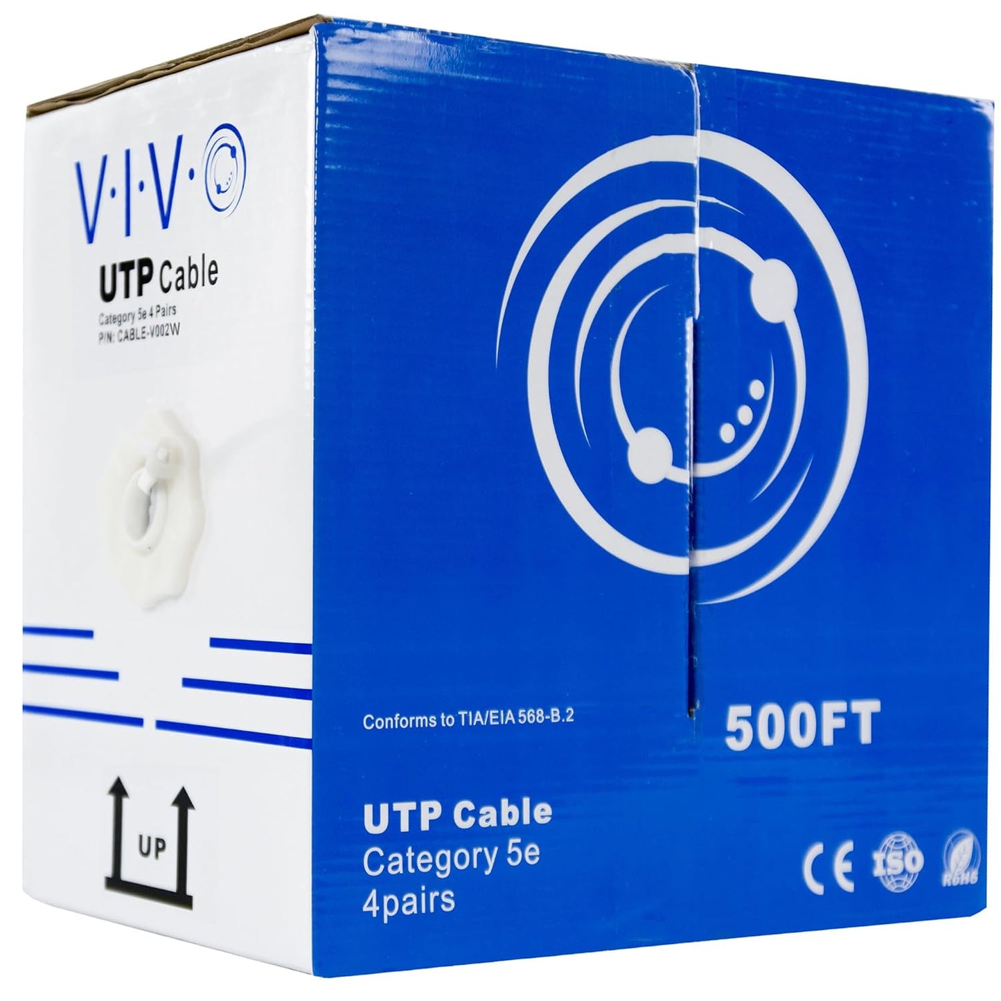 VIVO 500ft Bulk Cat5e Wire for Reliable LAN Network Connections