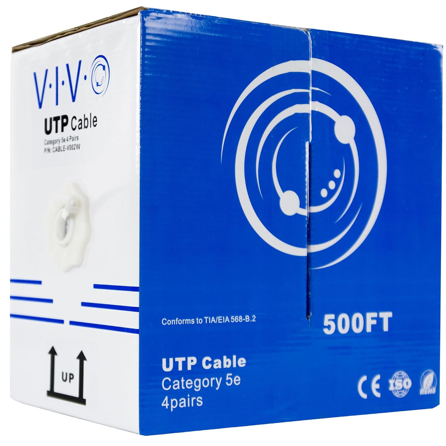 VIVO 500ft Bulk Cat5e Wire for Reliable LAN Network Connections