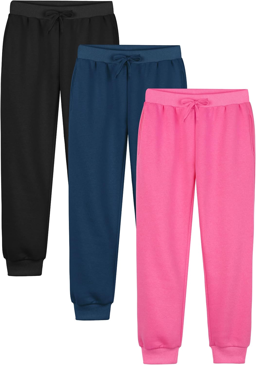 Resinta Girls Fleece Lined Sweatpants for Active Kids Comfort