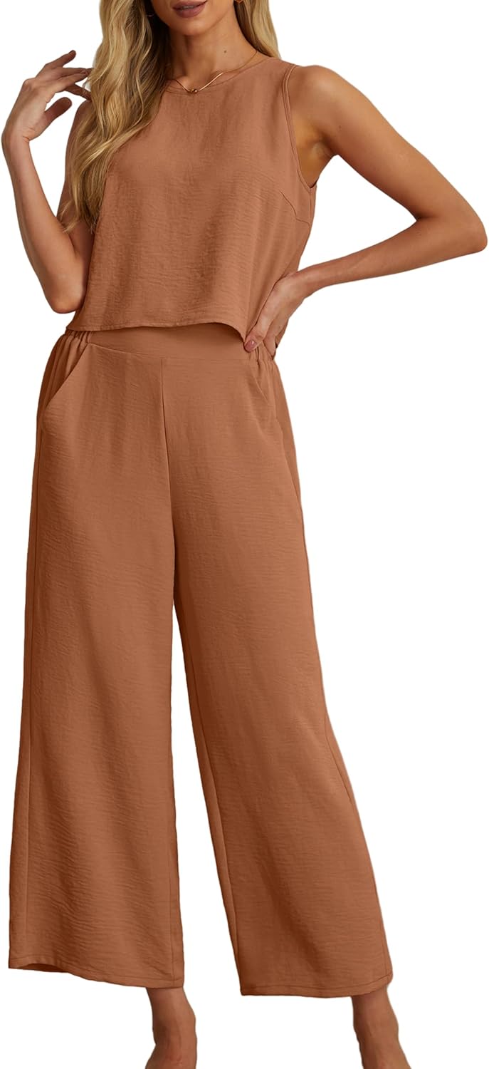 IWOLLENCE Women's Summer 2 Piece Outfit Set for Stylish Comfort
