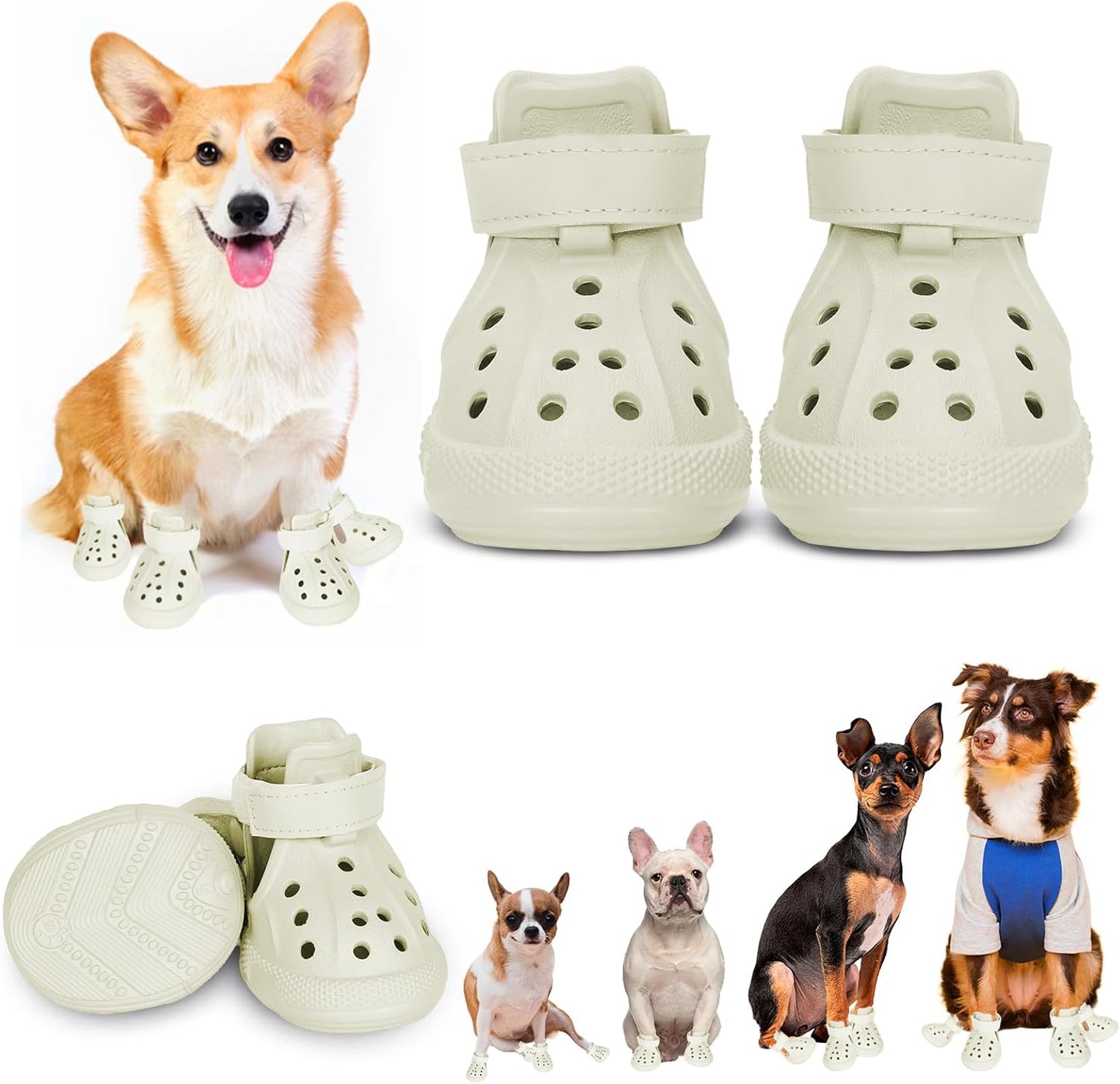 Breathable Dog Shoes for Hot Pavement and All Seasons
