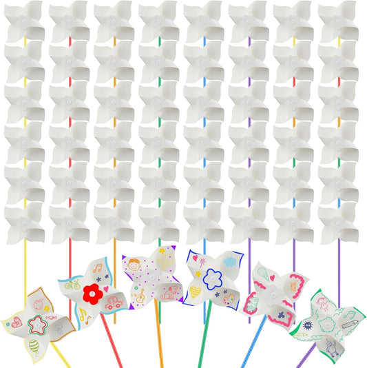 DIY Pinwheels Craft for Kids - 100 Pcs Summer Fun Activity