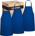 Professional Chef Apron for Men and Women - Royal Blue 120 Pack