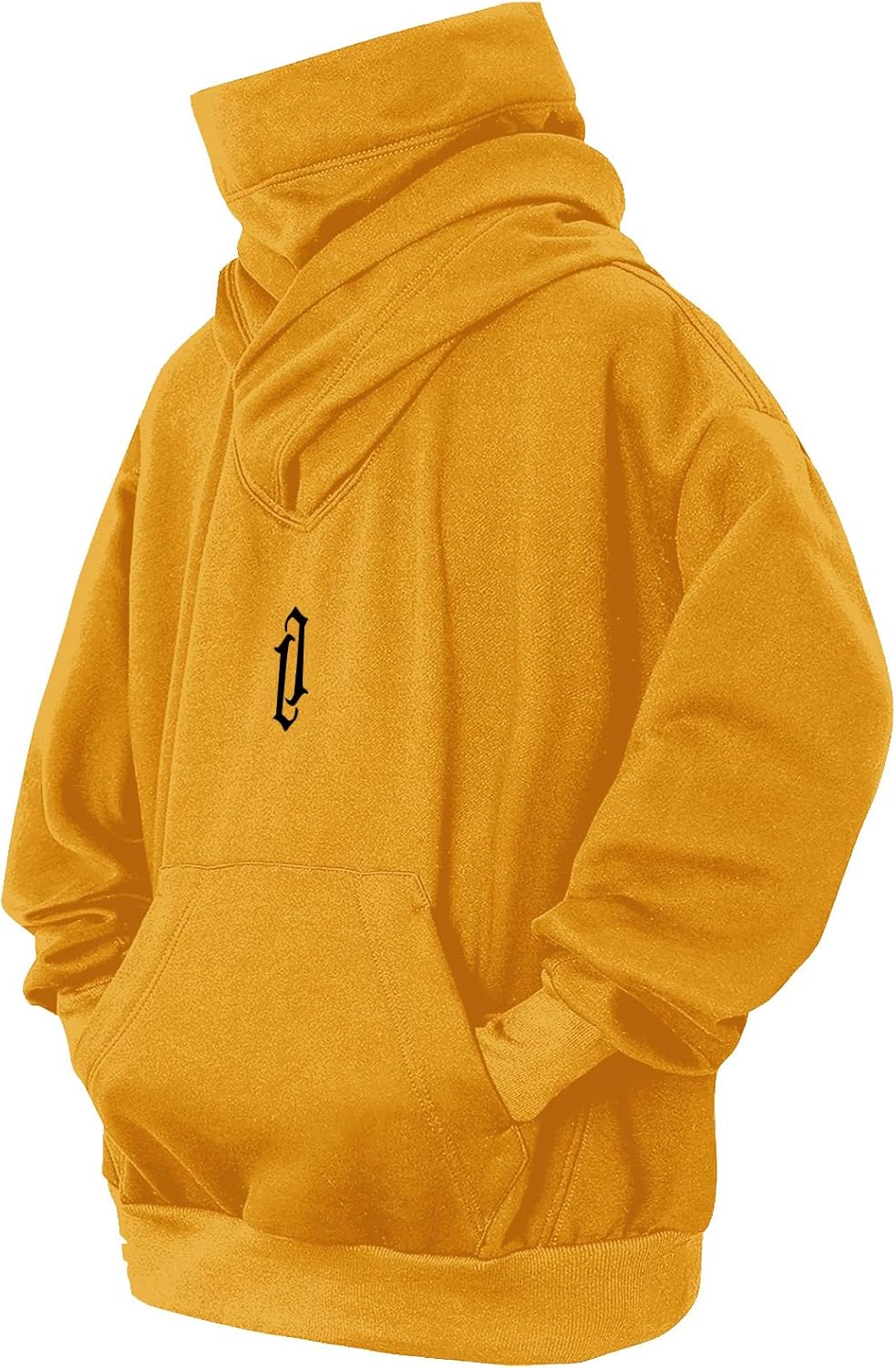 Fleece Hoodies for Men Cowl Neck Sweatshirts with Gaiter